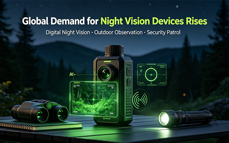 The global market for civilian night-vision devices is expanding steadily, with digital night vision serving as the primary driver of growth.